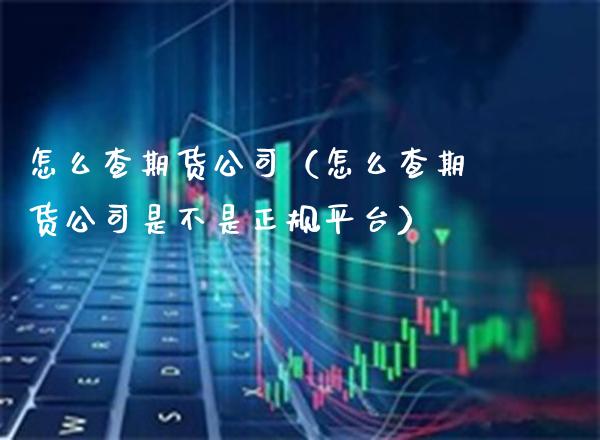 怎么查期货公司（怎么查期货公司是不是正规平台）