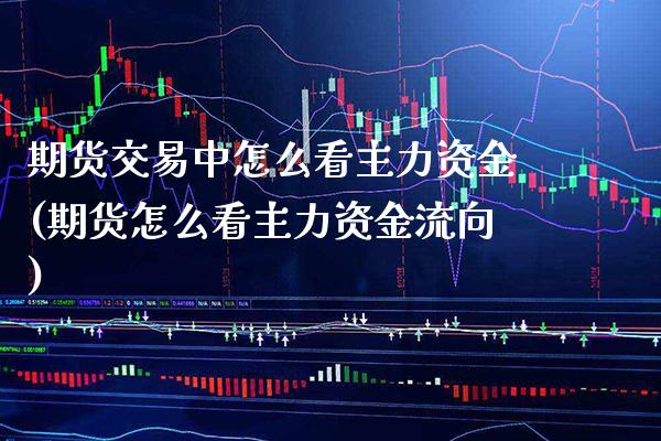 期货交易中怎么看主力资金(期货怎么看主力资金流向)_https://www.boyangwujin.com_黄金直播间_第1张