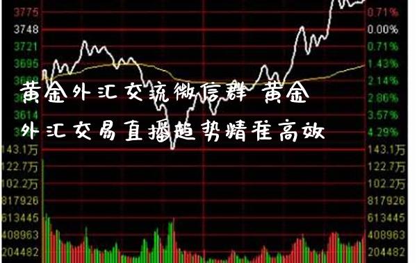 黄金外汇交流微信群 黄金外汇交易直播趋势精准高效