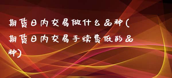 期货日内交易做什么品种(期货日内交易手续费低的品种)