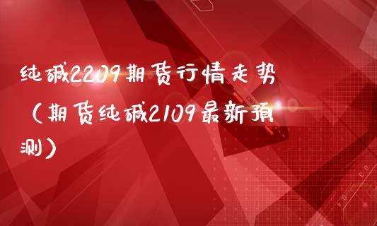 纯碱2209期货行情走势（期货纯碱2109最新预测）