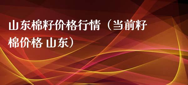 山东棉籽价格行情（当前籽棉价格 山东）_https://www.boyangwujin.com_原油期货_第1张