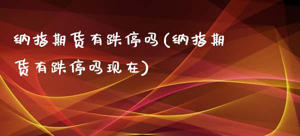 纳指期货有跌停吗(纳指期货有跌停吗现在)