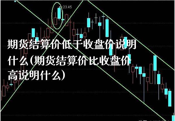 期货结算价低于收盘价说明什么(期货结算价比收盘价高说明什么)