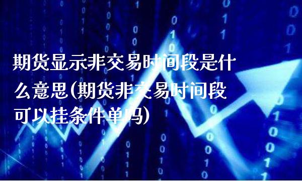 期货显示非交易时间段是什么意思(期货非交易时间段可以挂条件单吗)