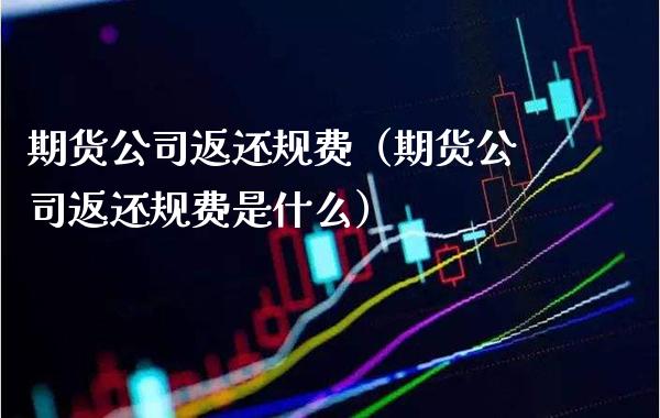 期货公司返还规费（期货公司返还规费是什么）