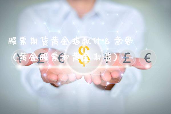 股票期货黄金指数什么意思（黄金股票和黄金期货）_https://www.boyangwujin.com_黄金期货_第1张