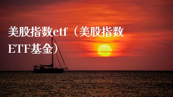 美股指数etf（美股指数ETF基金）