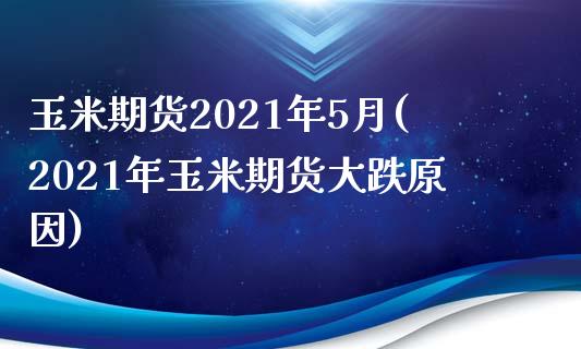 玉米期货2021年5月(2021年玉米期货大跌原因)