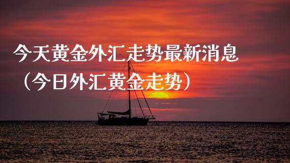 今天黄金外汇走势最新消息（今日外汇黄金走势）