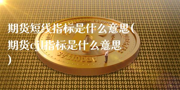 期货短线指标是什么意思(期货cjl指标是什么意思)_https://www.boyangwujin.com_黄金直播间_第1张