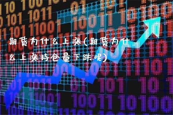 期货为什么上涨(期货为什么上涨持仓量下跌呢)