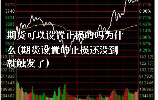 期货可以设置止损的吗为什么(期货设置的止损还没到就触发了)