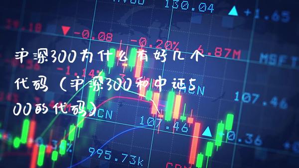 沪深300为什么有好几个代码（沪深300和中证500的代码）