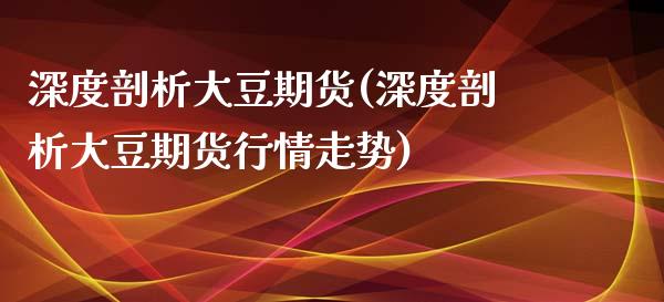 深度剖析大豆期货(深度剖析大豆期货行情走势)