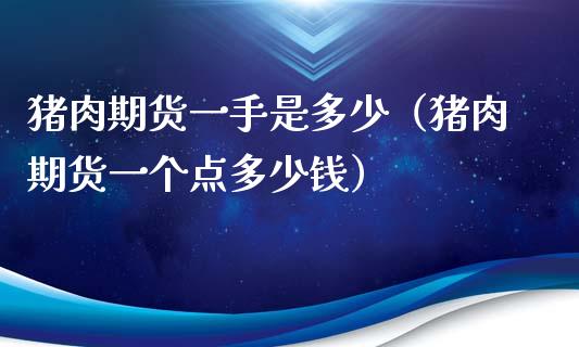 猪肉期货一手是多少（猪肉期货一个点多少钱）