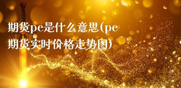 期货pe是什么意思(pe期货实时价格走势图)