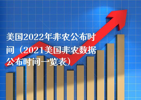 美国2022年非农公布时间（2021美国非农数据公布时间一览表）