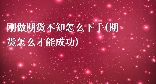 刚做期货不知怎么下手(期货怎么才能成功)_https://www.boyangwujin.com_期货直播间_第1张