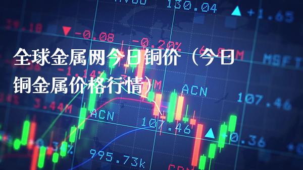 全球金属网今日铜价（今日铜金属价格行情）_https://www.boyangwujin.com_期货直播间_第1张