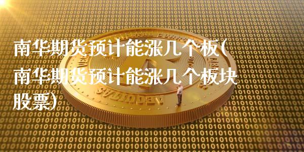 南华期货预计能涨几个板(南华期货预计能涨几个板块股票)_https://www.boyangwujin.com_恒指期货_第1张