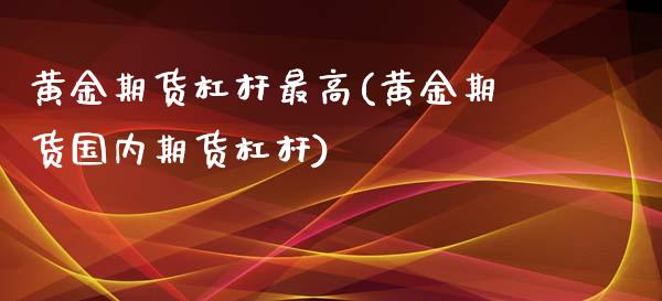 黄金期货杠杆最高(黄金期货国内期货杠杆)