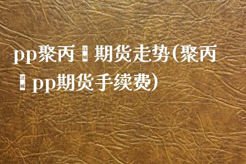 pp聚丙烯期货走势(聚丙烯pp期货手续费)_https://www.boyangwujin.com_原油期货_第1张