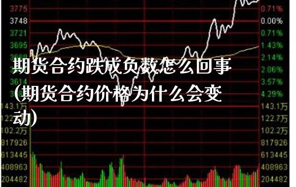 期货合约跌成负数怎么回事(期货合约价格为什么会变动)