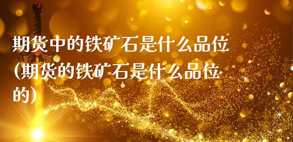 期货中的铁矿石是什么品位(期货的铁矿石是什么品位的)