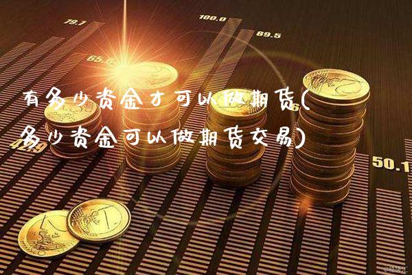 有多少资金才可以做期货(多少资金可以做期货交易)