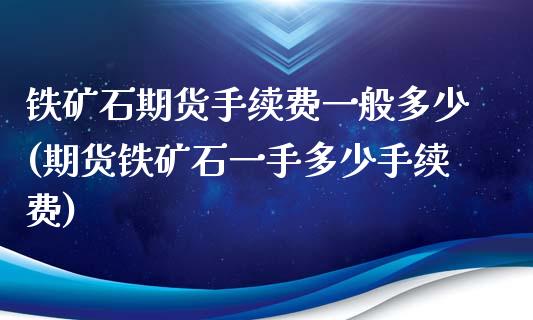 铁矿石期货手续费一般多少(期货铁矿石一手多少手续费)