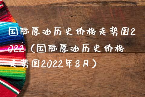 国际原油历史价格走势图2022（国际原油历史价格走势图2022年8月）