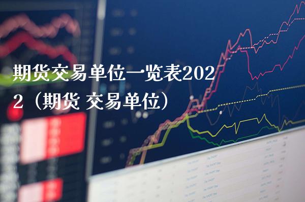 期货交易单位一览表2022（期货 交易单位）