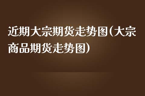 近期大宗期货走势图(大宗商品期货走势图)_https://www.boyangwujin.com_期货直播间_第1张