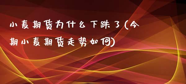 小麦期货为什么下跌了(今期小麦期货走势如何)