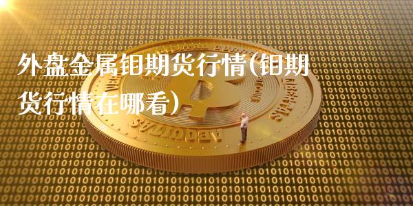 外盘金属钼期货行情(钼期货行情在哪看)_https://www.boyangwujin.com_原油直播间_第1张