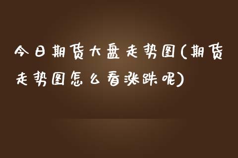 今日期货大盘走势图(期货走势图怎么看涨跌呢)_https://www.boyangwujin.com_期货直播间_第1张