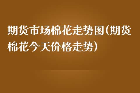 期货市场棉花走势图(期货棉花今天价格走势)