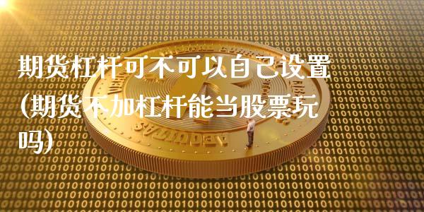 期货杠杆可不可以自己设置(期货不加杠杆能当股票玩吗)