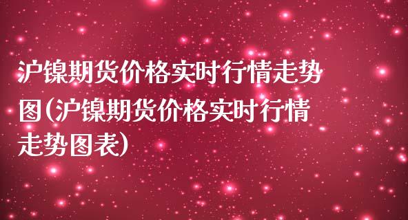 沪镍期货价格实时行情走势图(沪镍期货价格实时行情走势图表)