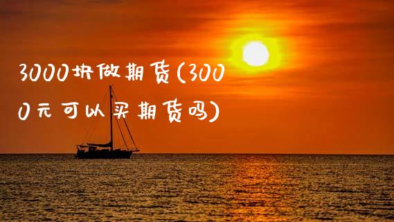 3000块做期货(3000元可以买期货吗)_https://www.boyangwujin.com_白银期货_第1张