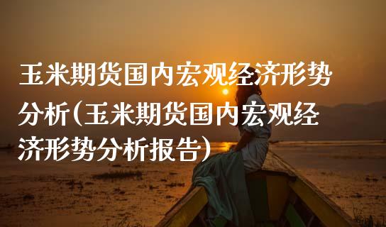 玉米期货国内宏观经济形势分析(玉米期货国内宏观经济形势分析报告)