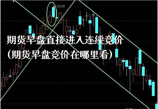 期货早盘直接进入连续竞价(期货早盘竞价在哪里看)