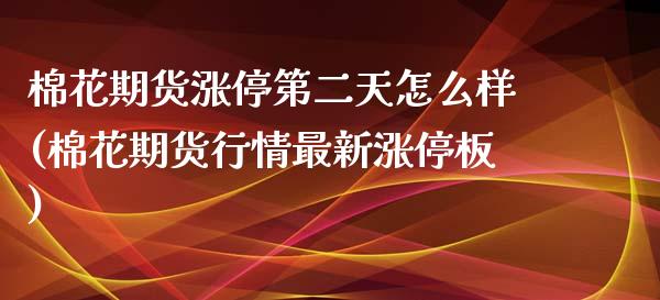 棉花期货涨停第二天怎么样(棉花期货行情最新涨停板)