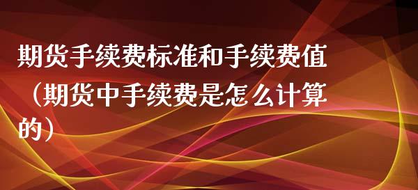 期货手续费标准和手续费值（期货中手续费是怎么计算的）