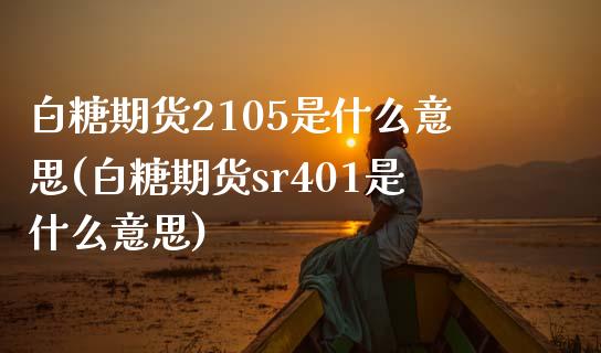 白糖期货2105是什么意思(白糖期货sr401是什么意思)_https://www.boyangwujin.com_白银期货_第1张