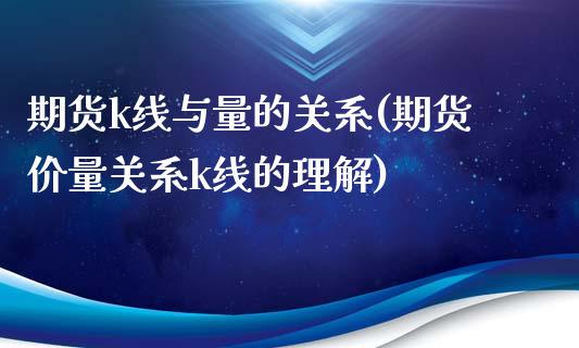 期货k线与量的关系(期货价量关系k线的理解)_https://www.boyangwujin.com_期货直播间_第1张