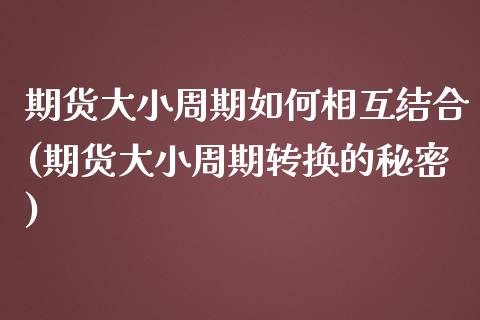 期货大小周期如何相互结合(期货大小周期转换的秘密)