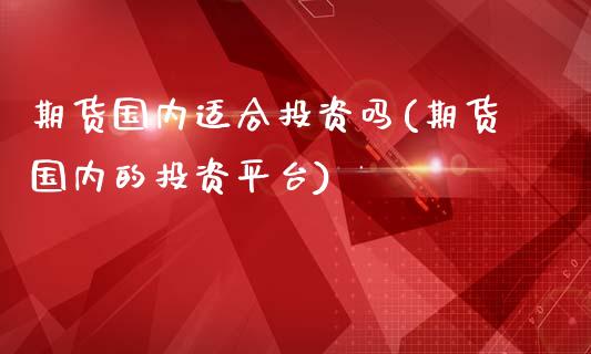 期货国内适合投资吗(期货国内的投资平台)