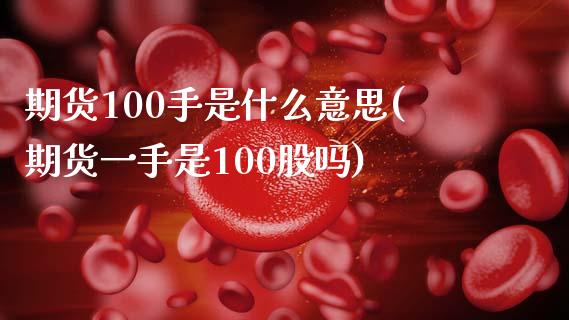 期货100手是什么意思(期货一手是100股吗)_https://www.boyangwujin.com_恒指期货_第1张